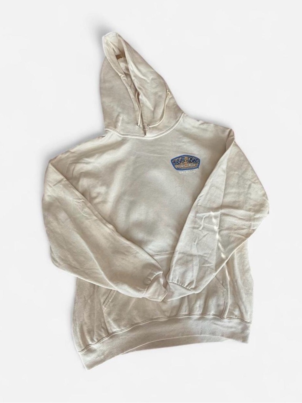 Cream Hooded Sweatshirt